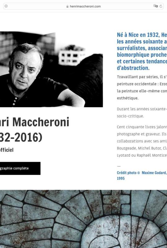 Henri Maccheroni (1932-2016) - artiste, Nice