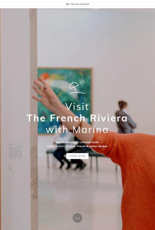 Marina Versaggi - Guide touristique, Nice