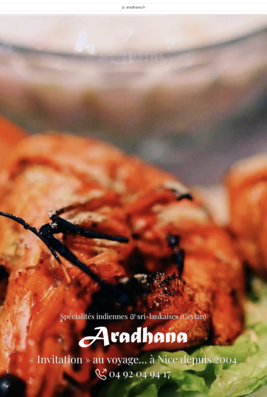 Restaurant Aradhana, Nice
